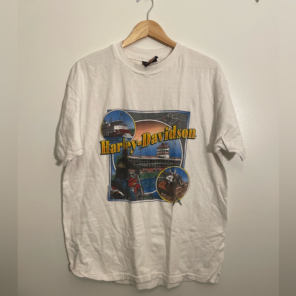 Vintage 1991 Louisville Harley Davidson T Shirt Sz XL